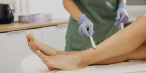 Laser hair removal therapy.
